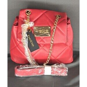 NWT Bebe Red Quilted Cross Body Bag RV $89